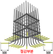기존 갈고리 철근 공법 이미지